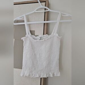 Sunday Best White Smocked Top